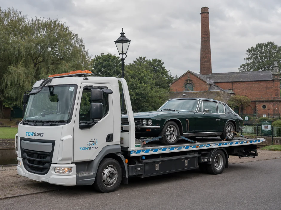 jensen interceptor classic car recovery burton upon trent