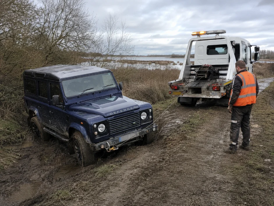 land rover defender winch recovery retford