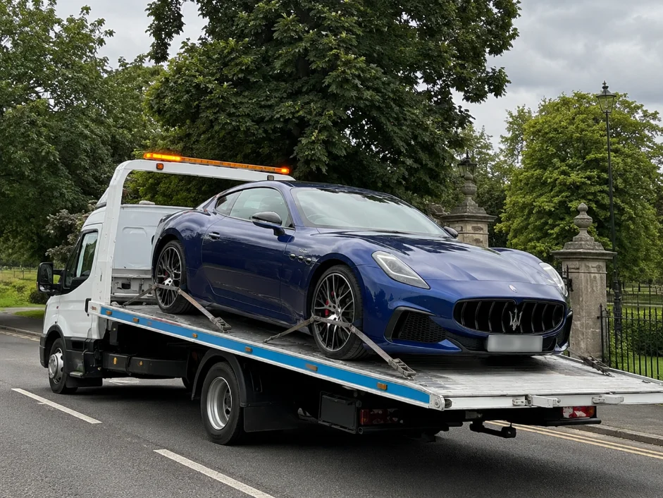 maserati granturismo luxury car recovery ashby de la zouch