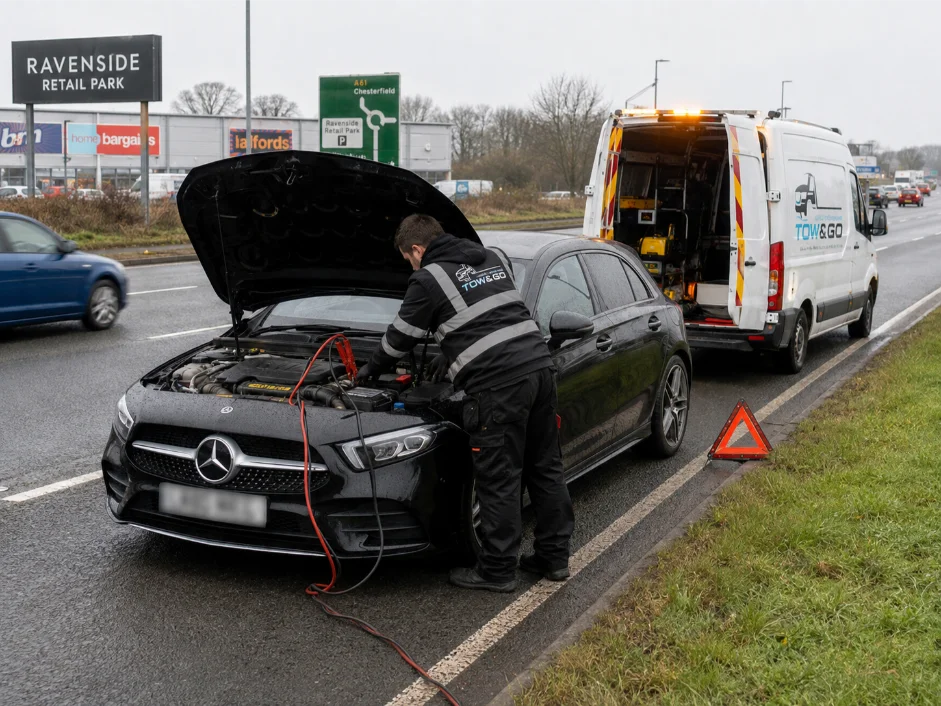 mercedes a class jump start chesterfield