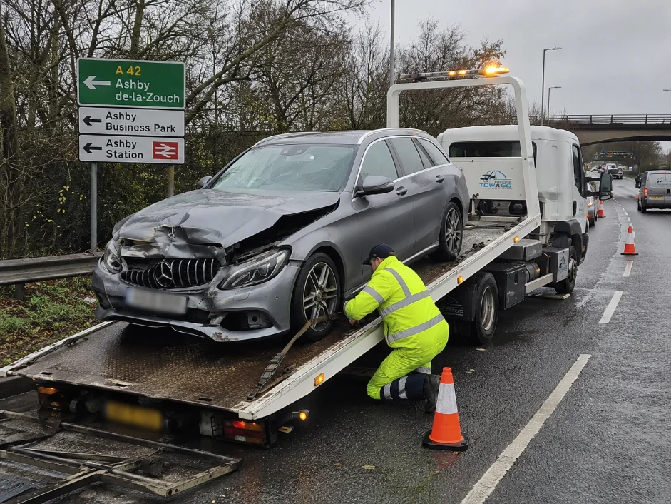 mercedes c class accident recovery ashby de la zouch