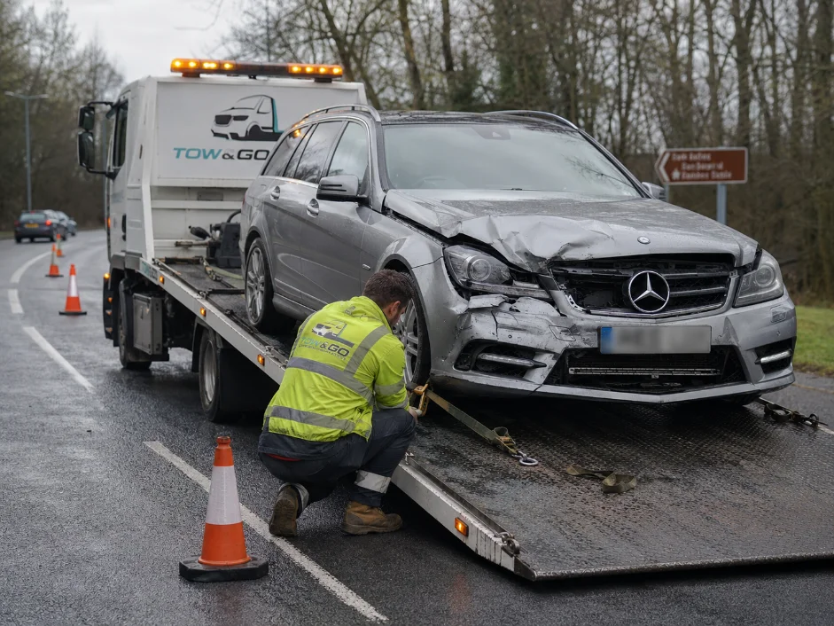 mercedes e class accident recovery southwell
