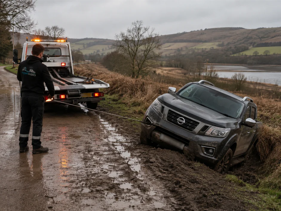 nissan navara winch recovery alfreton