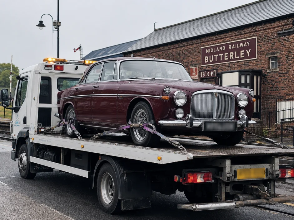 rover p5 classic car recovery ripley