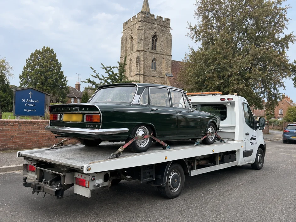 triumph 2500 classic car recovery kegworth