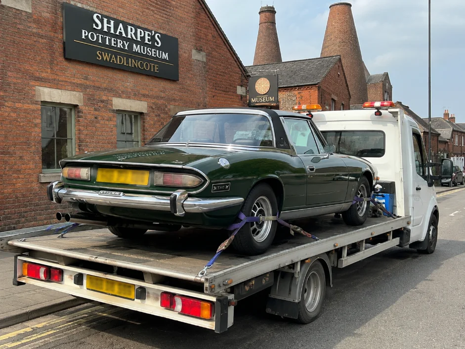 triumph stag classic car recovery swadlincote