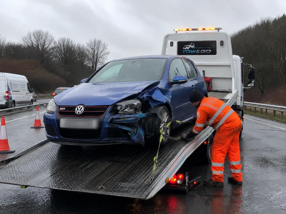volkswagen golf accident recovery alfreton