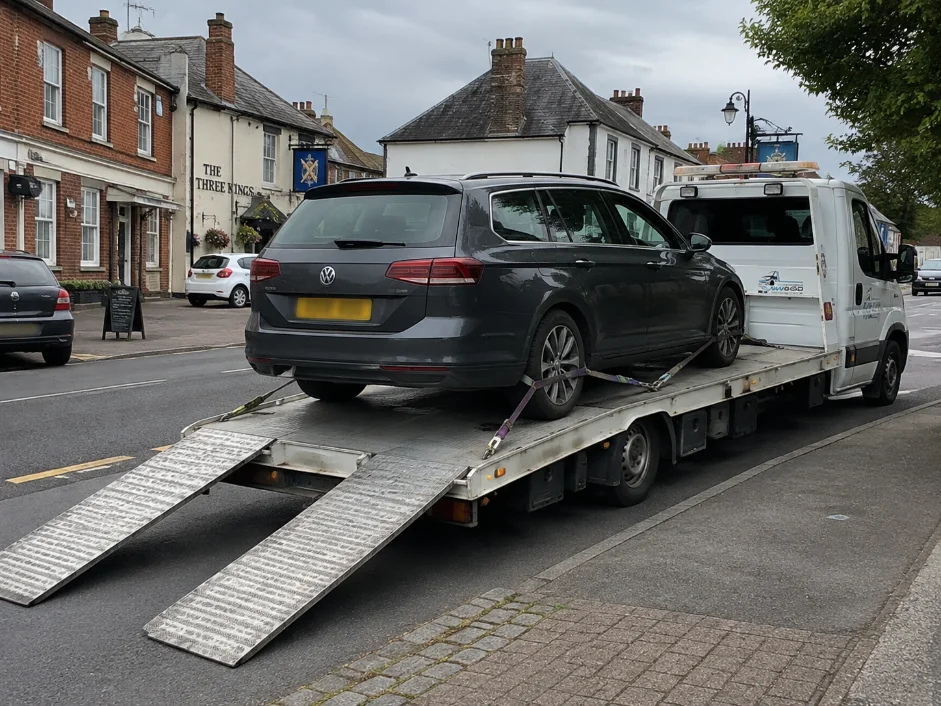 volkswagen passat estate vehicle towing kegworth